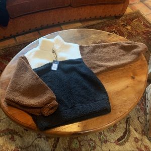 Universal Thread Mock Neck Sherpa Sweatshirt